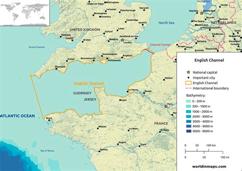 depth of english channel